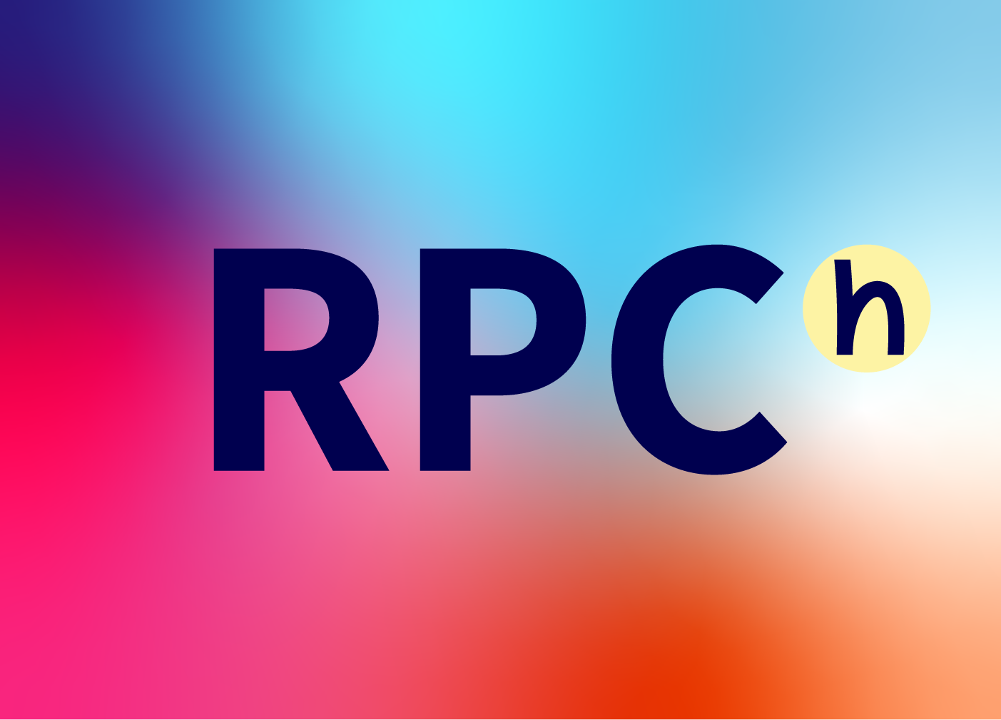 Logo of RPCh over a blue gradient background